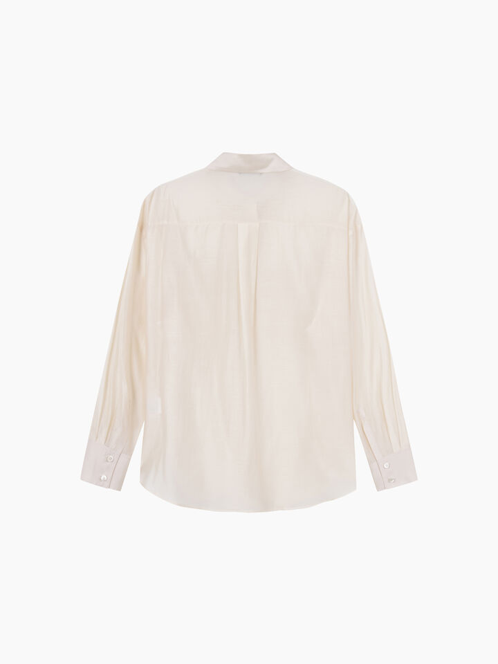Camicia beige chiaro con tasche - sisley k camicie - Beige | Sisley K image number 2